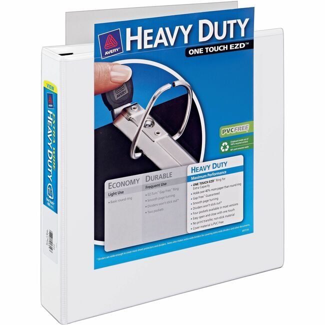 Avery Products Corporation Binder 1.5" Hd Ezd White AVE01319