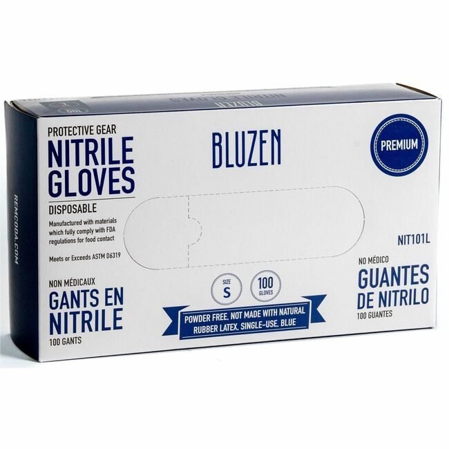 Remcoda LLC BluTable Gloves Nit Xtra Dispenser Bl Small RMLNIT103S