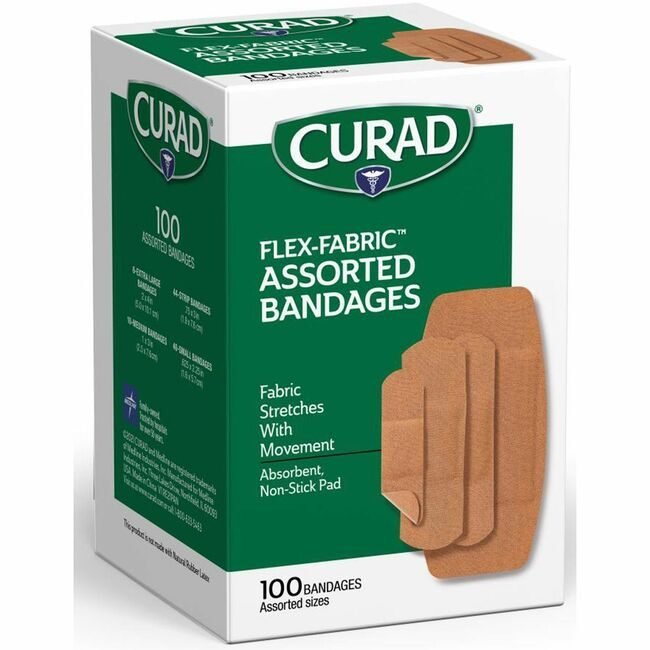 Medline Industries Bandage Fabr Strip Assorted MIICUR0700RB