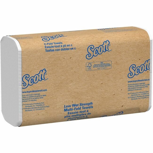 Kimberly-Clark Professional Kleenex / Scott / WypAll / Kimtech Towel.Hand White 12 Pack 200 KCC06041