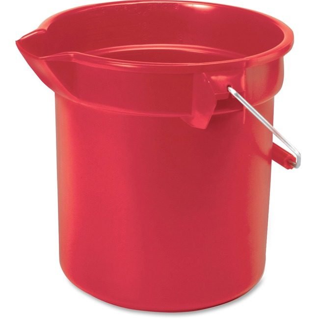 Rubbermaid Commercial Products Bucket Hvy Dty 14Q Red RCP261400RD