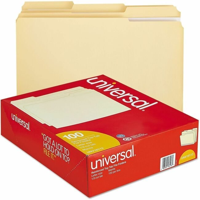 Universal Office Products Folder Rein 1/3CT Mla Letter UNV16113