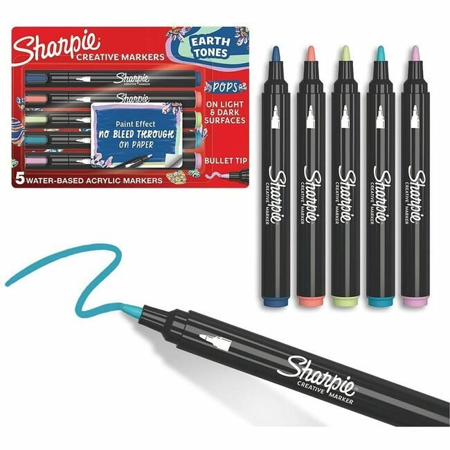 Sharpie / Expo / Prismacolor / Sanford Marker Shrp Bullcreate 5 Count SAN2209902