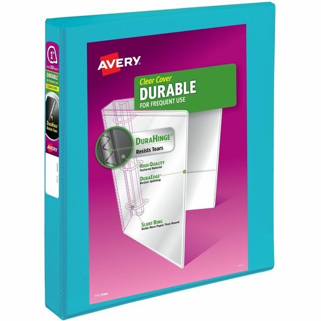 Avery Products Corporation Binder Duraview 1" Aqua AVE17295