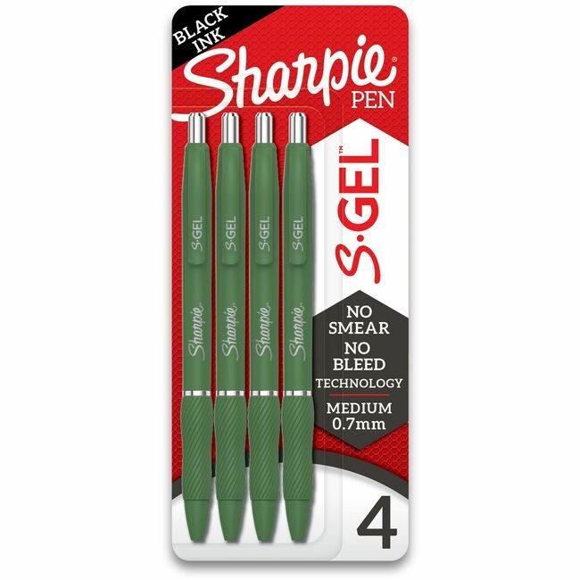 Newell Brands / Sanford Sharpie / Expo / Prismacolor / Pen S-Gel Greenbrl Black 4 Count SAN2195731