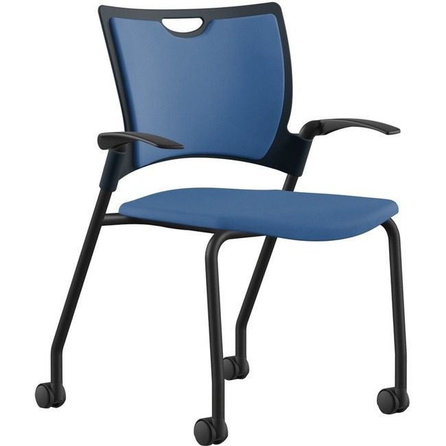 9to5 Seating Chair Stack W/Arms Blue NTF1315A12SFCD