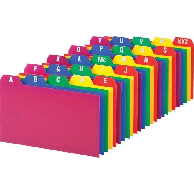 TOPS Products / ACCO legacy Oxford Card Guides Poly A-Z 3X5 OXF73153