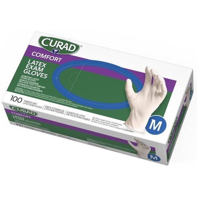 Medline Industries Glove Latex Pf Curad M MIICUR8105