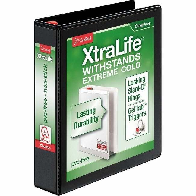Cardinal Binder X-Life Dring 1.5" Black CRD26311