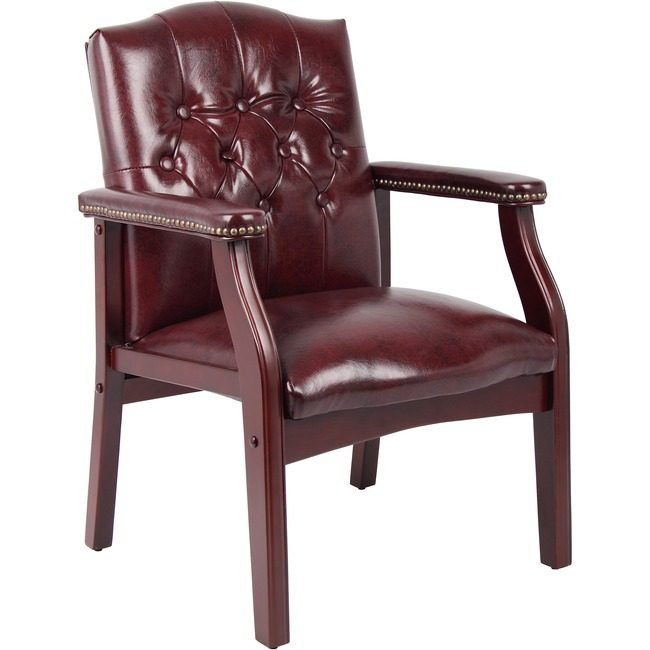 Boss Office Products Chair Guest Traditional Vinyl BOPB959BY
