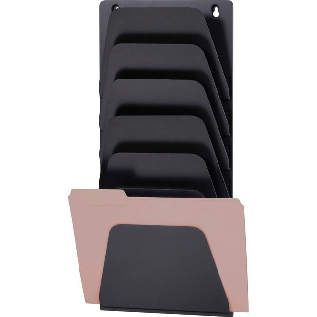 Officemate File Wall 7 CMPTS Black OIC21505