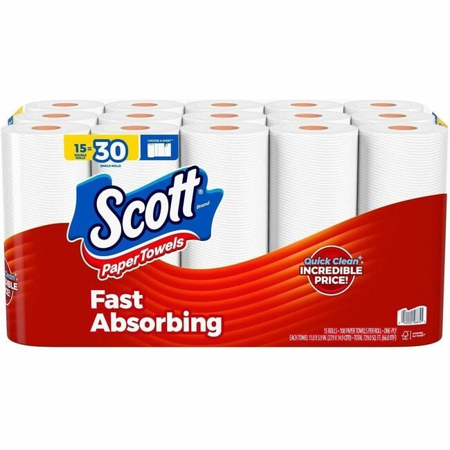 Kimberly-Clark Professional Kleenex / Scott / WypAll / Kimtech Paper Towel 15ROLL 108SHTS KCC56674CT