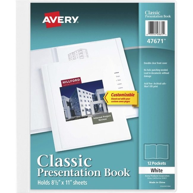 Avery Products Corporation Book Presntation Vw We 12PG AVE47671