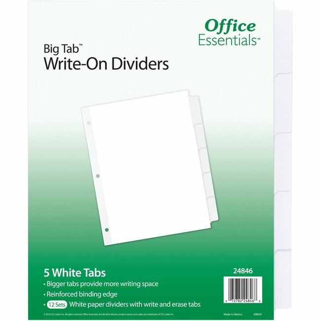 Avery Products Corporation Oe Divider We 5TAB 12 Pack AVE24846