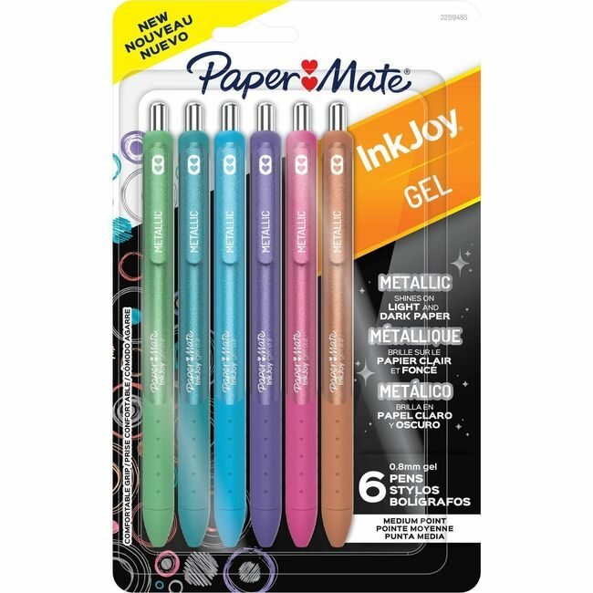 Newell Brands Paper Mate Pen Gel Ij Metallic Assorted 6 Count PAP2209485