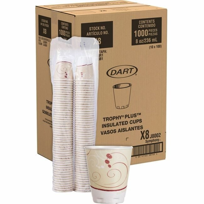Dart Container Corporation Solo Cup Trophy Symp 8OZ 100 Pack SCCX8J8002CT
