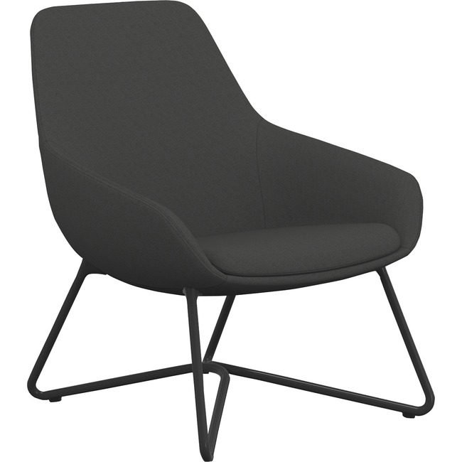 9to5 Seating Chair Lng W/Arm Fbrc Gy/Bk NTF9111LGBFDO