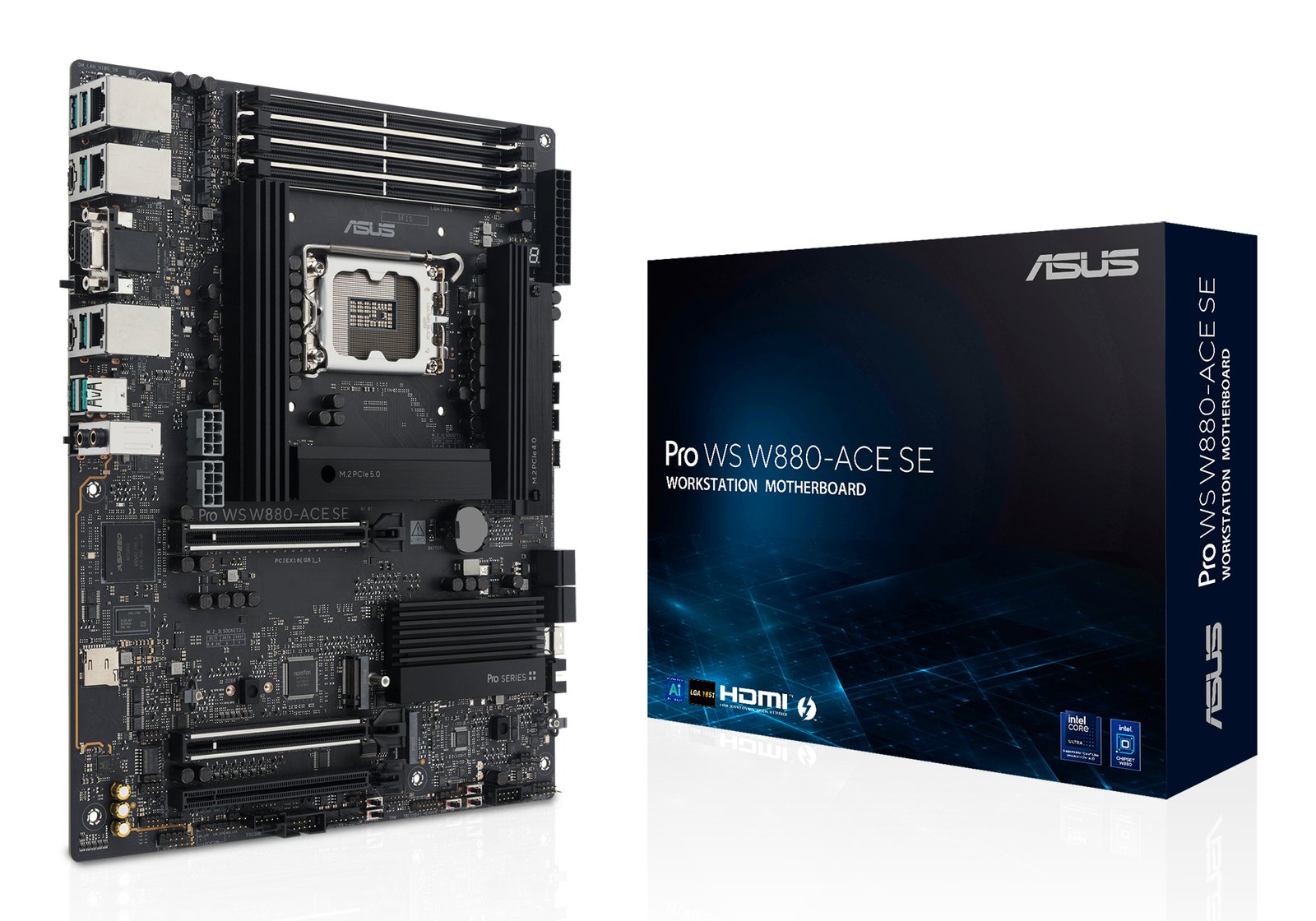 ASUS PRO WS W880-ACE SE Intel W880 LGA 1851 (Socket V1) ATX PROWSW880ACESE