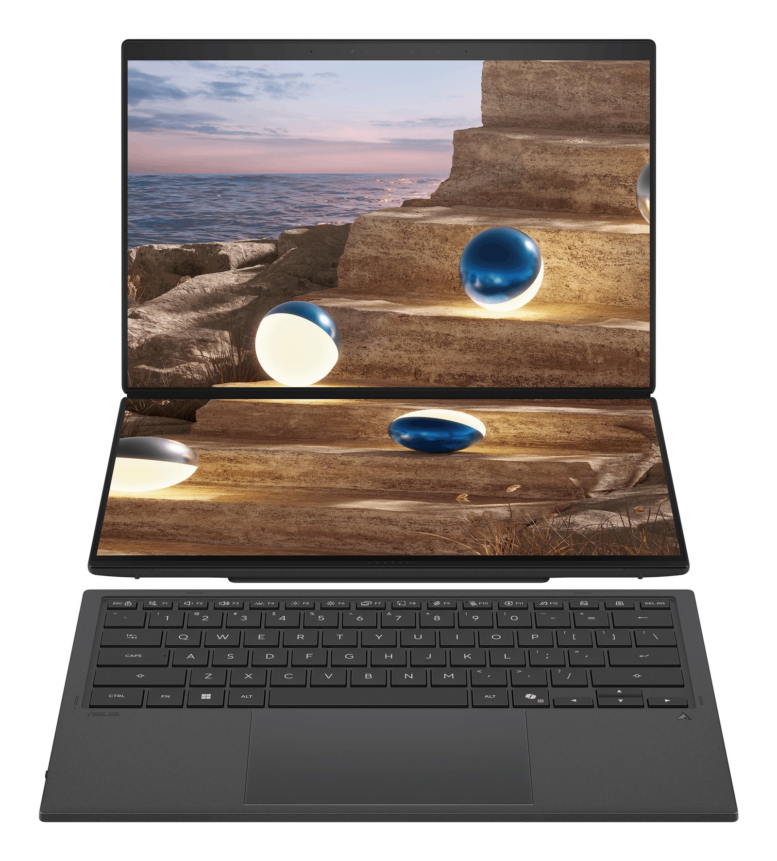 ASUS Notebooks Zenbook Duo UX8407AA-DS99T Copilot+ PC Intel Core Ultra 9 386H Laptop 35.6 cm (14") UX8407AADS99T