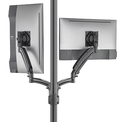 Chief KontourTM K1P Dynamic Pole Mount Reduced Height, 2 Monitors - K1P220BXRH