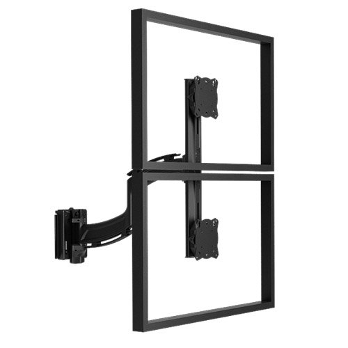 Chief KontourTM K4 1x2 Vertical Focal Depth-Adjustable Array, Slat-Wall Mounted K4S120B