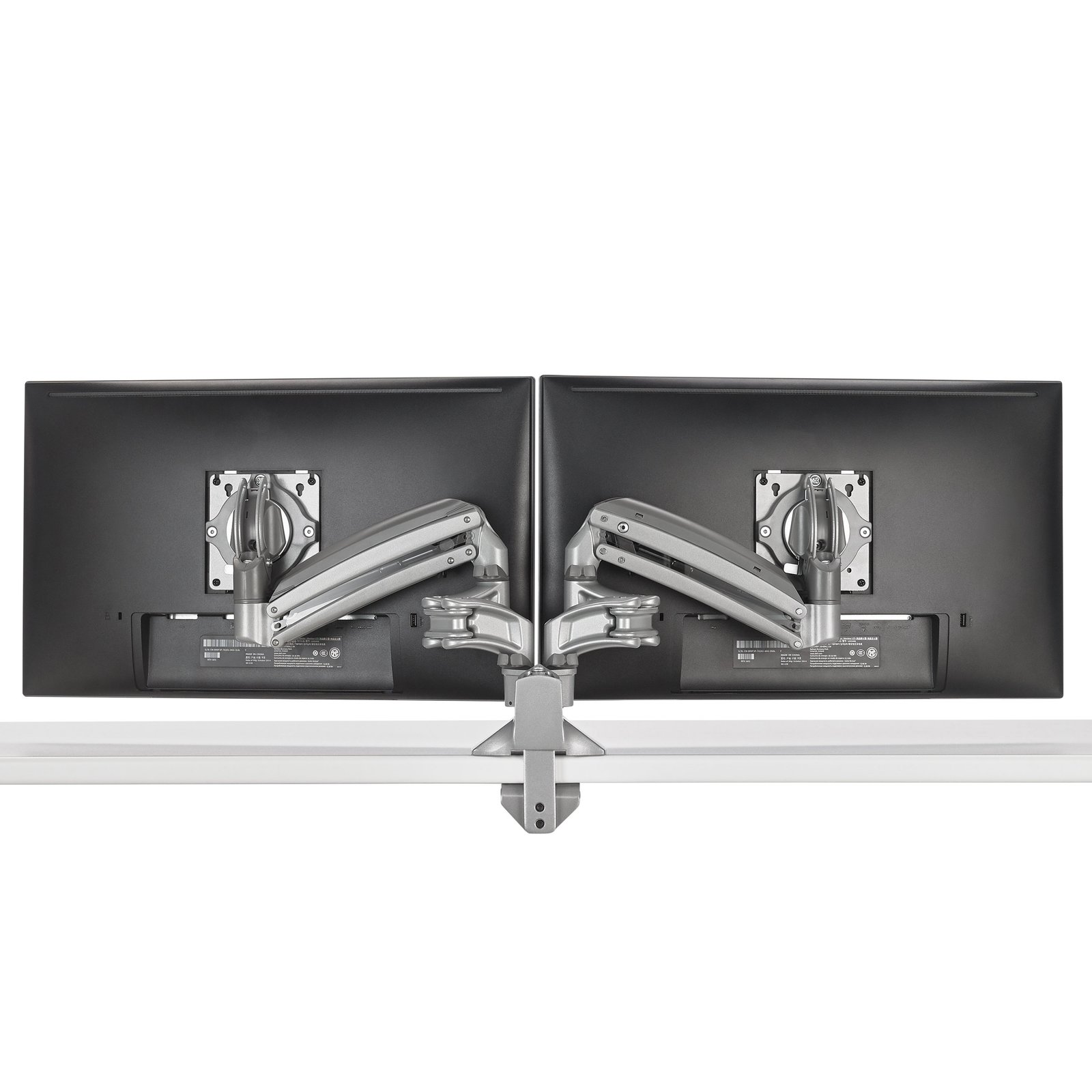 Chief KX Low-Profile Dual Monitor Arms, Desk Mount, Silver KXD220S