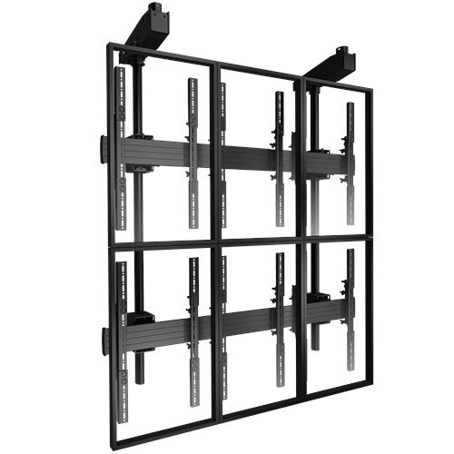 Chief Fusion® Portrait Micro-Adjustable Large Ceiling Mounted 3 x 2 Video Wall Solutions LCM3X2UP