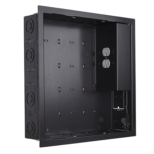Chief Proximity® In-wall Storage Box with 2 Receptacle Filter  Surge-PAC526FBP2