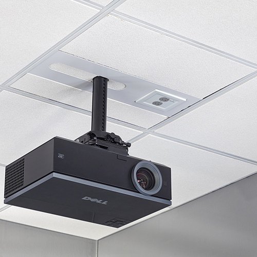 Chief Suspended Ceiling Projector System with 2-Gang Filter  Surge - SYSAUBP2