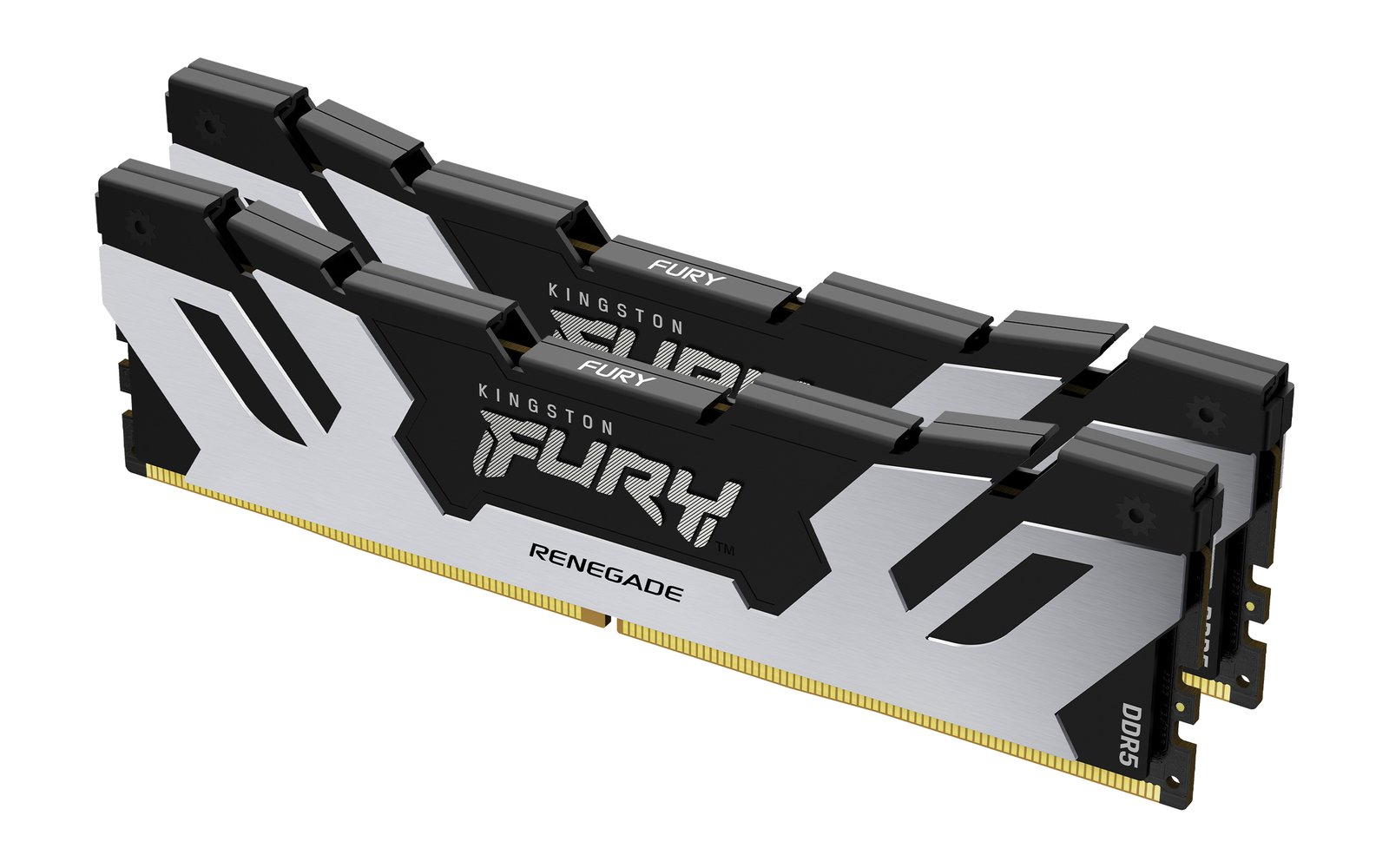 Kingston Value Ram Technology FURY 48GB 8400MT/s DDR5 CL40 CUDIMM (Kit of 2) Renegade Silver XMP KF584CU40RSK248