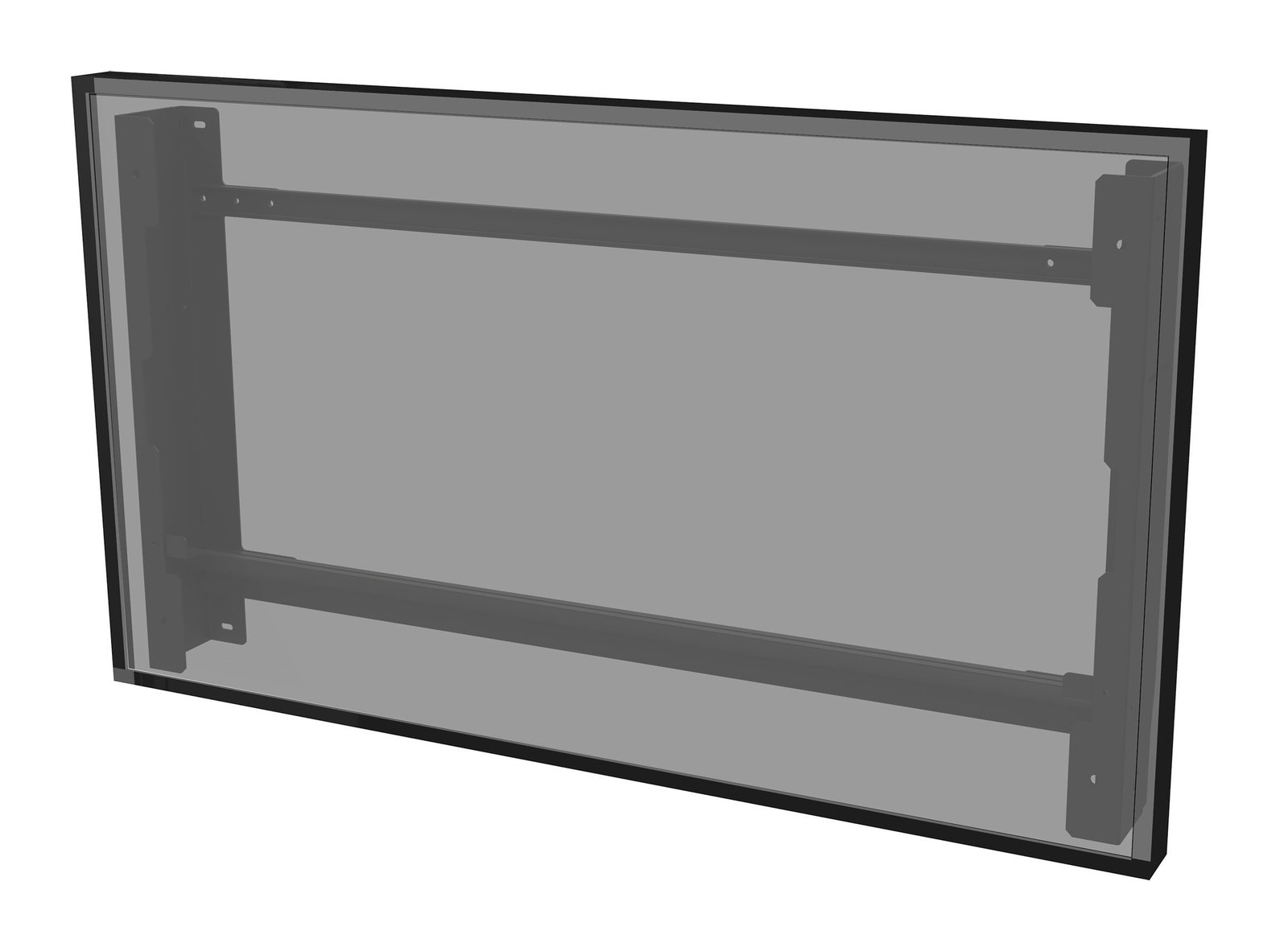 Peerless-AV Peerless - AV EWL-55XE4F signage display mount 139.7 cm (55") Black EWL55XE4F