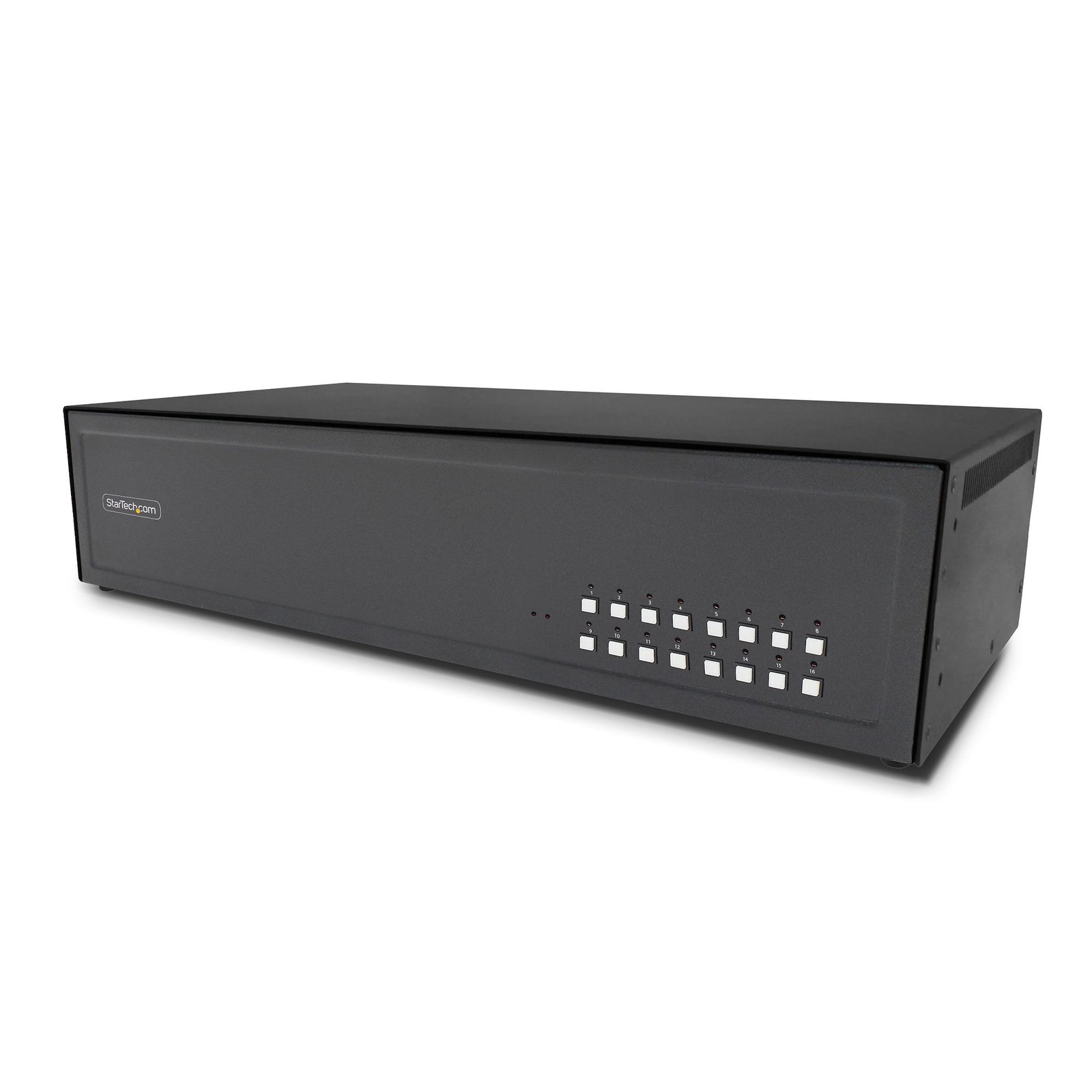 StarTech.com Secure 16-Port KVM Switch, DVI, NIAP 4.0 Desktop Metal Housing, CAC Port, Made in the CK4D116C