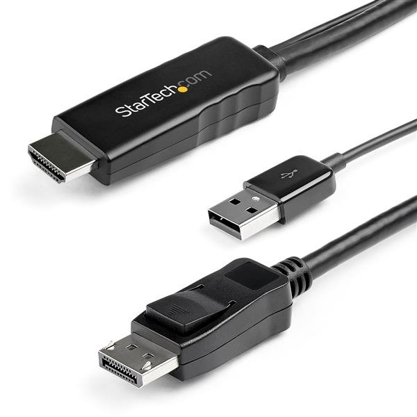 StarTech.com 3 m (9.8 ft.) HDMI to DisplayPort Cable - 4K 30Hz HD2DPMM3M