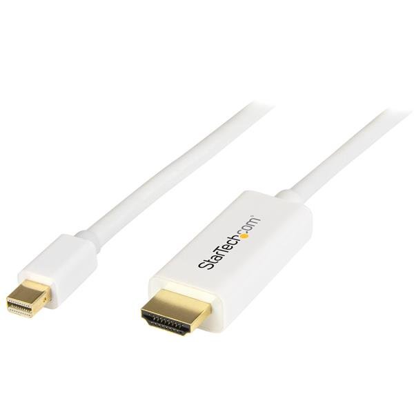 StarTech.com 6ft (2m) Mini DisplayPort to HDMI Cable - 4K 30Hz Video - mDP Adapter - DP or MDP2HDMM2MW