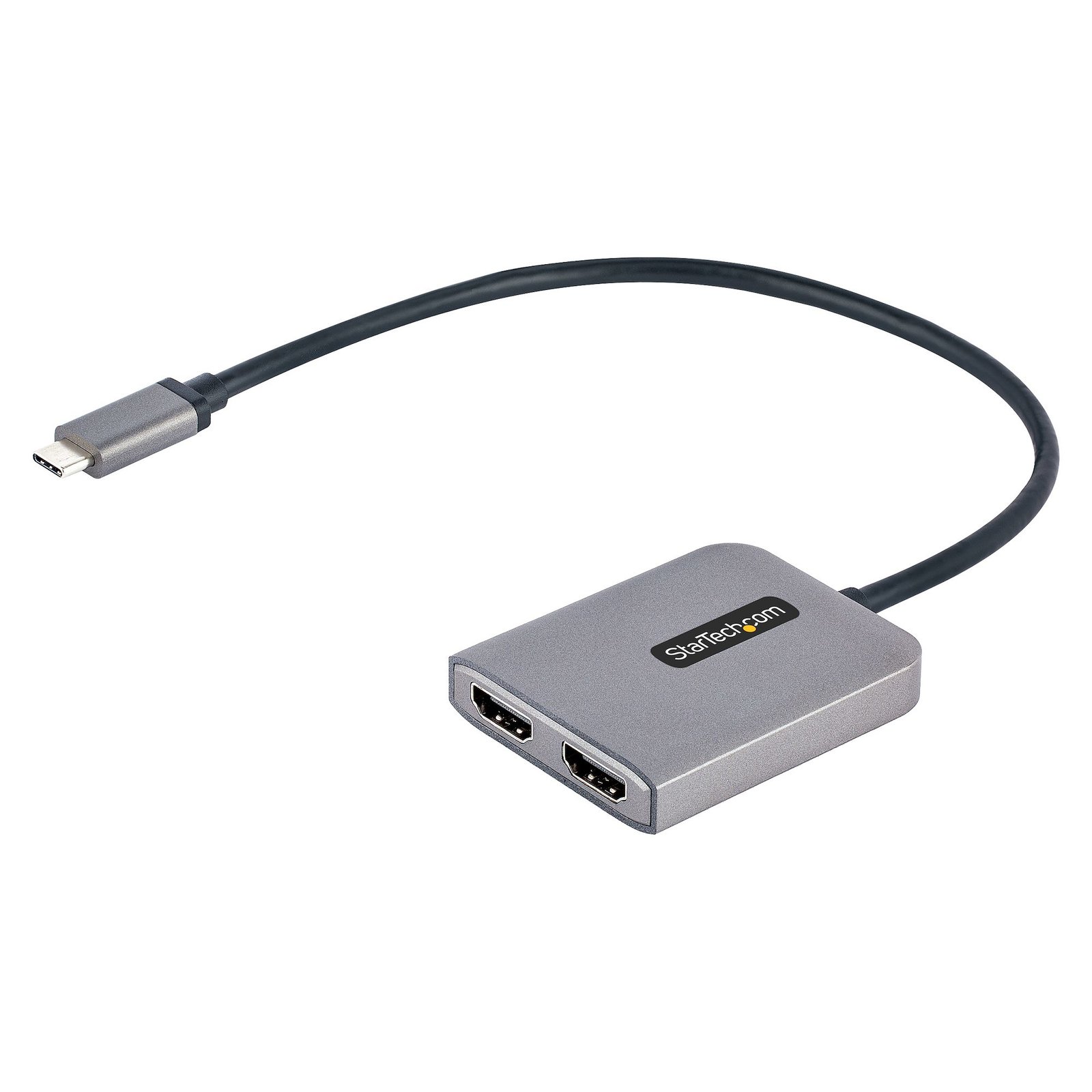 StarTech.com USB-C to Dual HDMI Adapter, USB Type-C Multi-Monitor MST Hub, 4K 60Hz Laptop Display MST14CD122HD