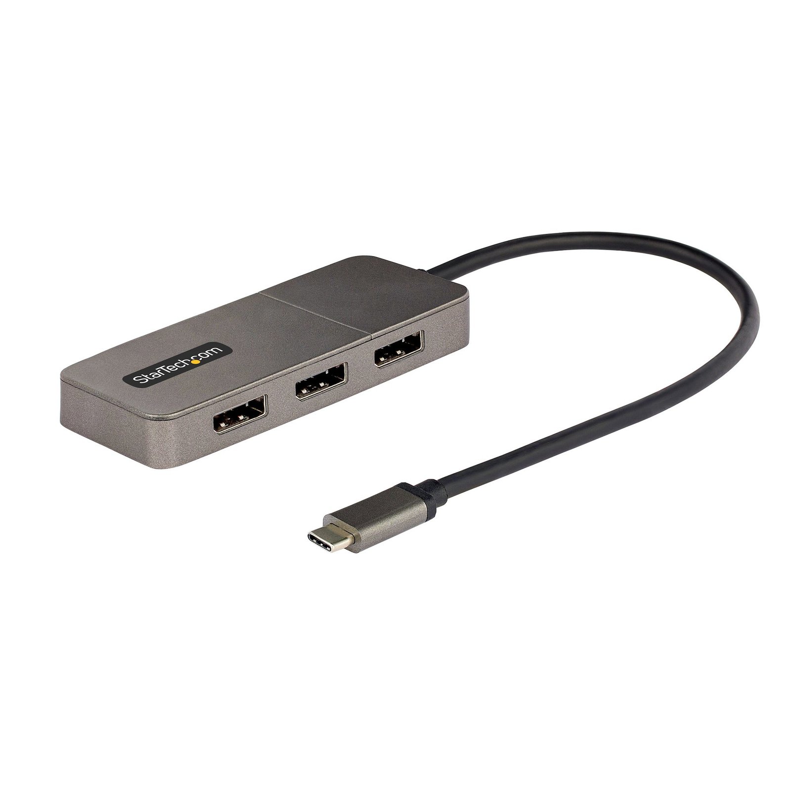 StarTech.com 3-Port USB-C Multi-Monitor Adapter, USB Type-C to 3x DisplayPort 1.4 MST Hub, Triple MST14CD123DP