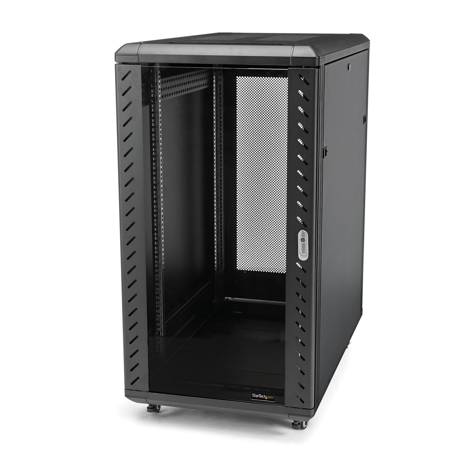 StarTech.com 32U Enterprise-Grade Flat Pack Server Rack Cabinet, 19in Enclosed 4-Post with 29in RK3236BKF
