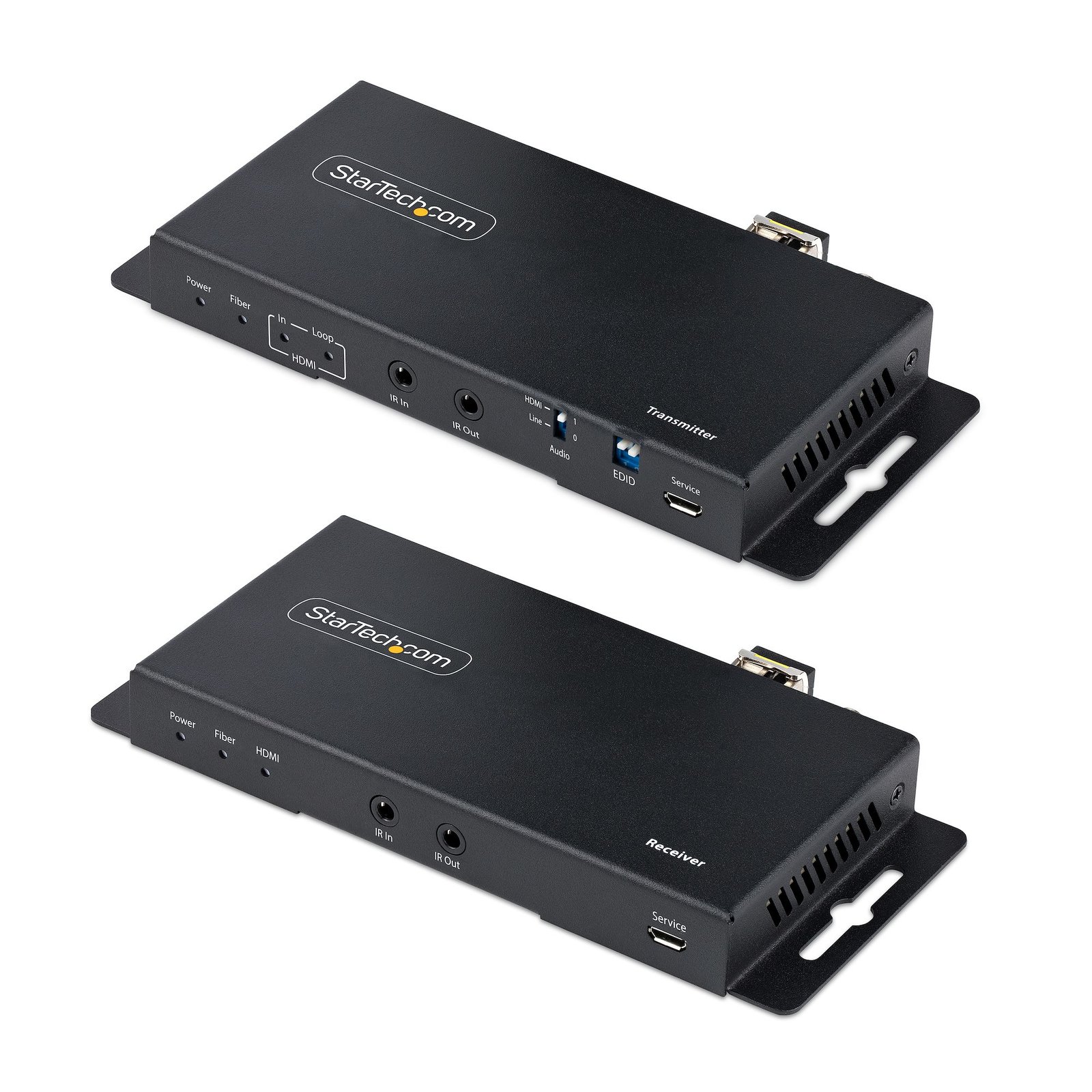 StarTech.com 4K HDMI over Fiber Extender Kit, 60Hz up to 3300ft/1km (Single Mode) or 1000ft/300m ST121HD20FXA2