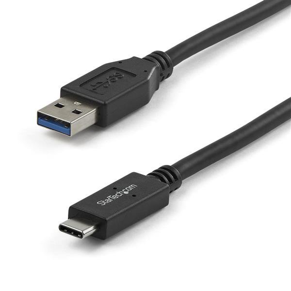 StarTech.com 3ft (1m) USB-A to USB-C Charging Cable, USB 10Gbps, Charge  Sync, 3A, USB-IF USB31AC1M