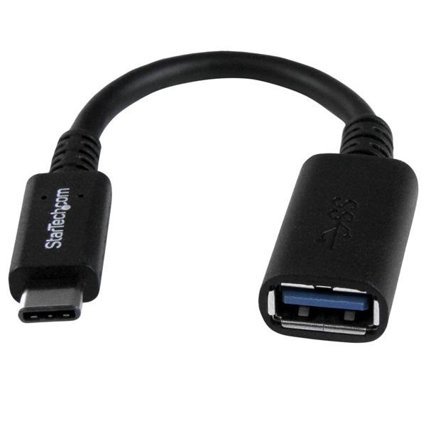 StarTech.com 6in (15cm) USB-C to USB-A Adapter, USB 5Gbps, 3A, Male Female Converter, USB-IF USB31CAADP