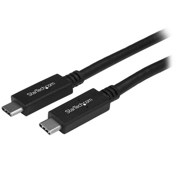 StarTech.com 1.6ft (50cm) USB-C Cable, USB 10Gbps, 60W (3A) Power Delivery, 8K 60Hz / 4K 144Hz DP USB31CC50CM