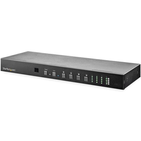 StarTech.com 4x4 HDMI Matrix Switch with Audio and Ethernet Control - 4K 60Hz - TAA VS424HD4K60