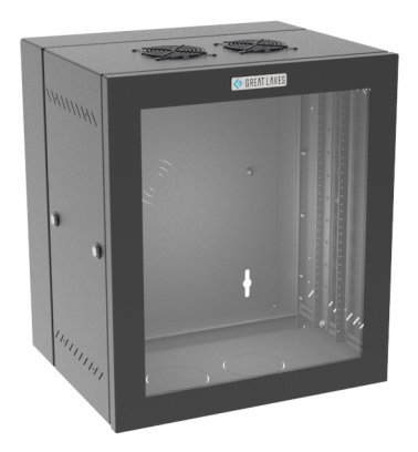 Vertiv Corp GL2418WMP-B-AF rack cabinet 12U Wall mounted Black GL2418WMPBAF