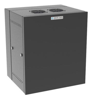 Vertiv Corp GL2418WMS-B-AF rack cabinet 12U Wall mounted Black GL2418WMSBAF