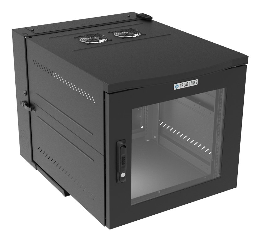 Vertiv Corp WDX 11U Wall mounted rack Black GL24WDXPBSCAF