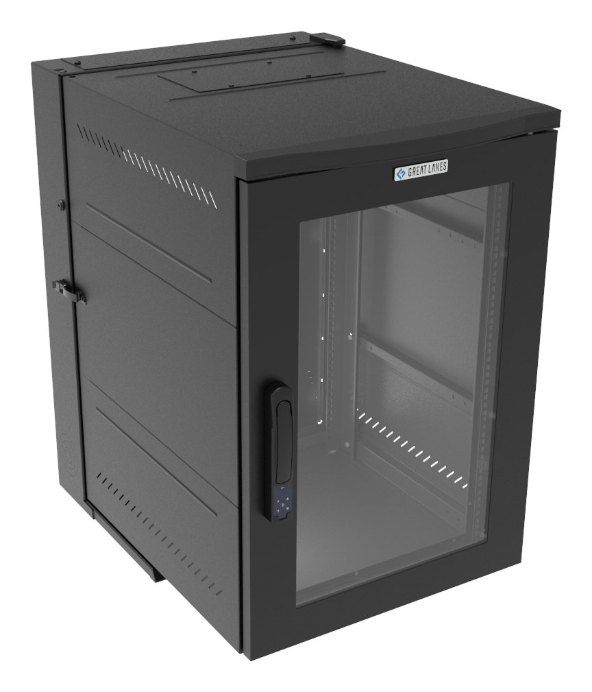 Vertiv Corp WDX 18U Wall mounted rack Black GL36WDXPBSE00