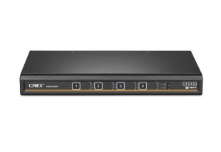 Vertiv Corp Avocent SV Universal DP/H 4-Port Single Display KVM switch Black SV240DPH400