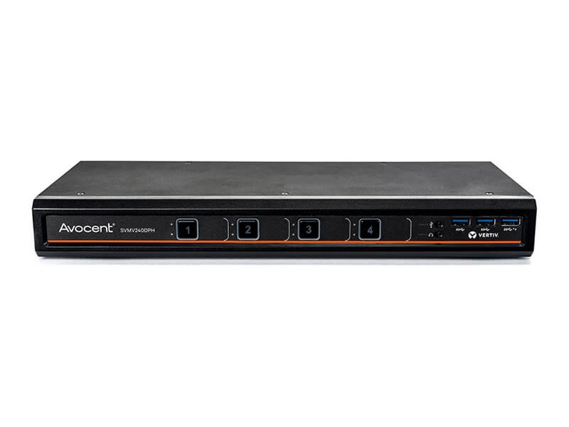 Vertiv Corp Avocent MultiViewer SVMV280DPH KVM switch Black SVMV280DPH400