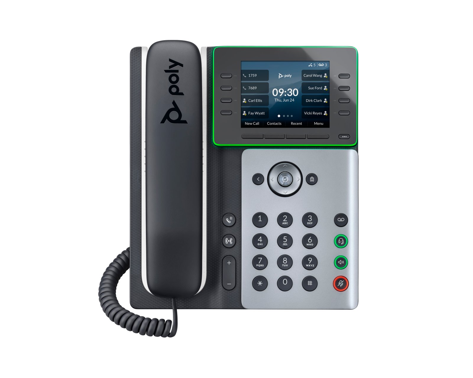 HP POLY VOICE Edge E350 IP Phone and PoE-enabled 82M89AA