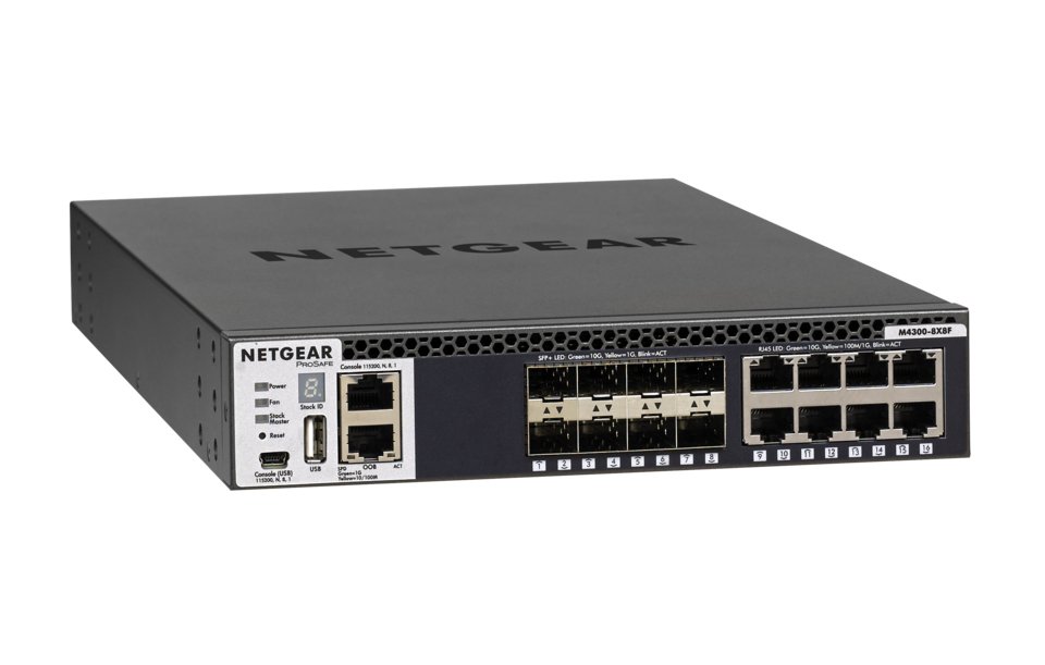 NETGEAR XSM4316S Managed L3 10G Ethernet (100/1000/10000) 1U Black XSM4316S100NES